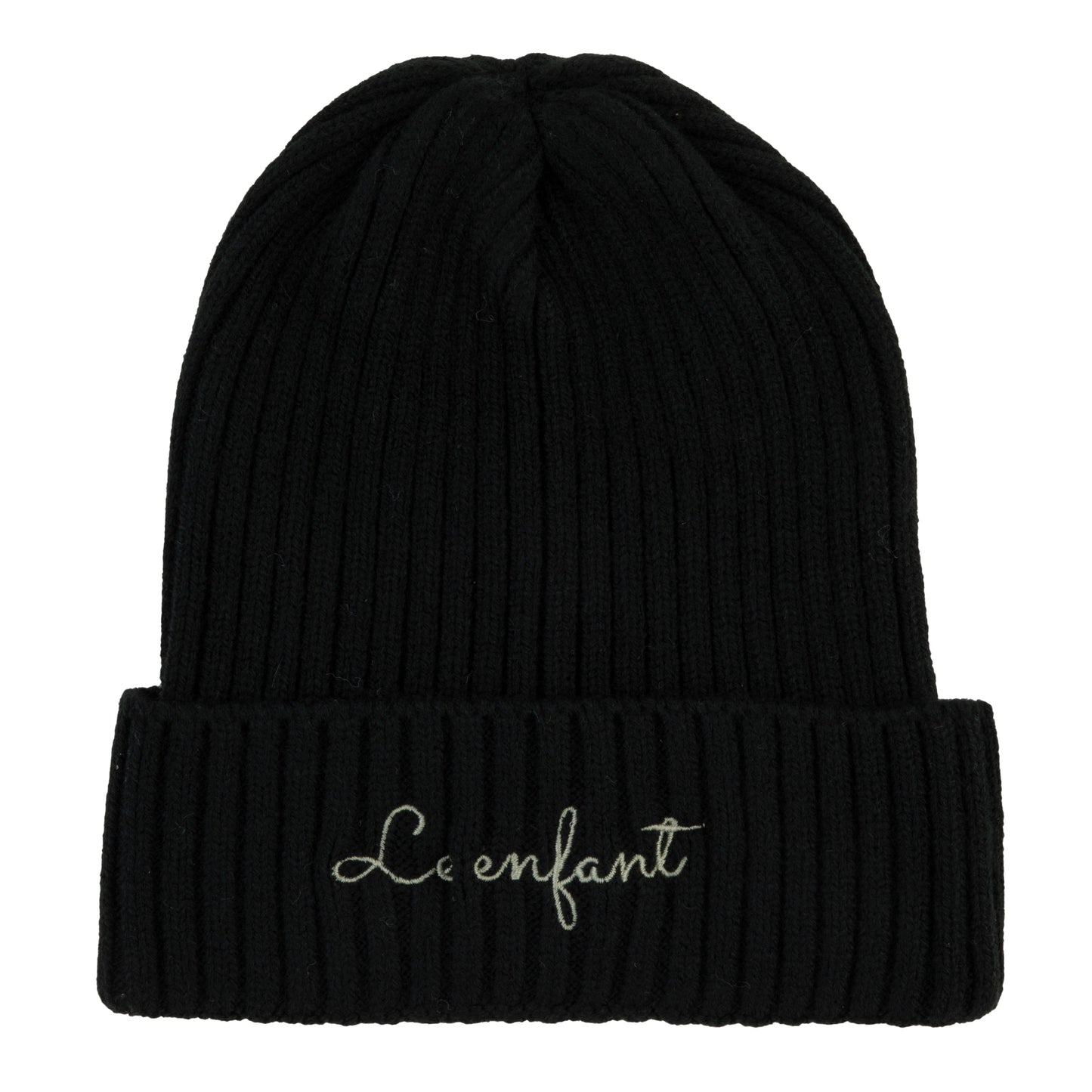 Wide ribbed beanie