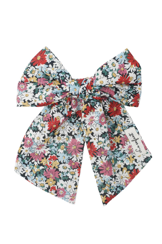 Floral oversized bow